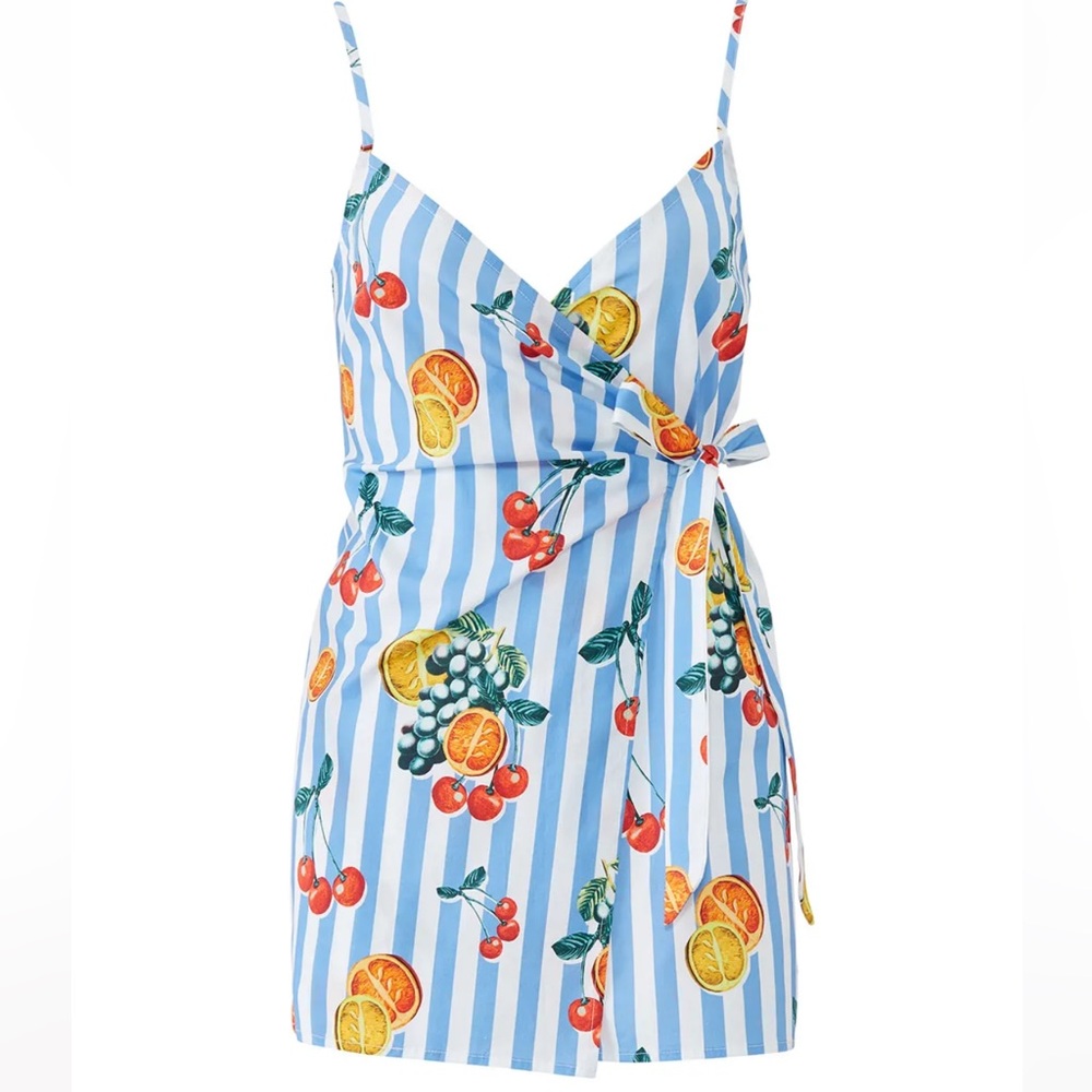 Show me your mumu Addison cherry romper NWT